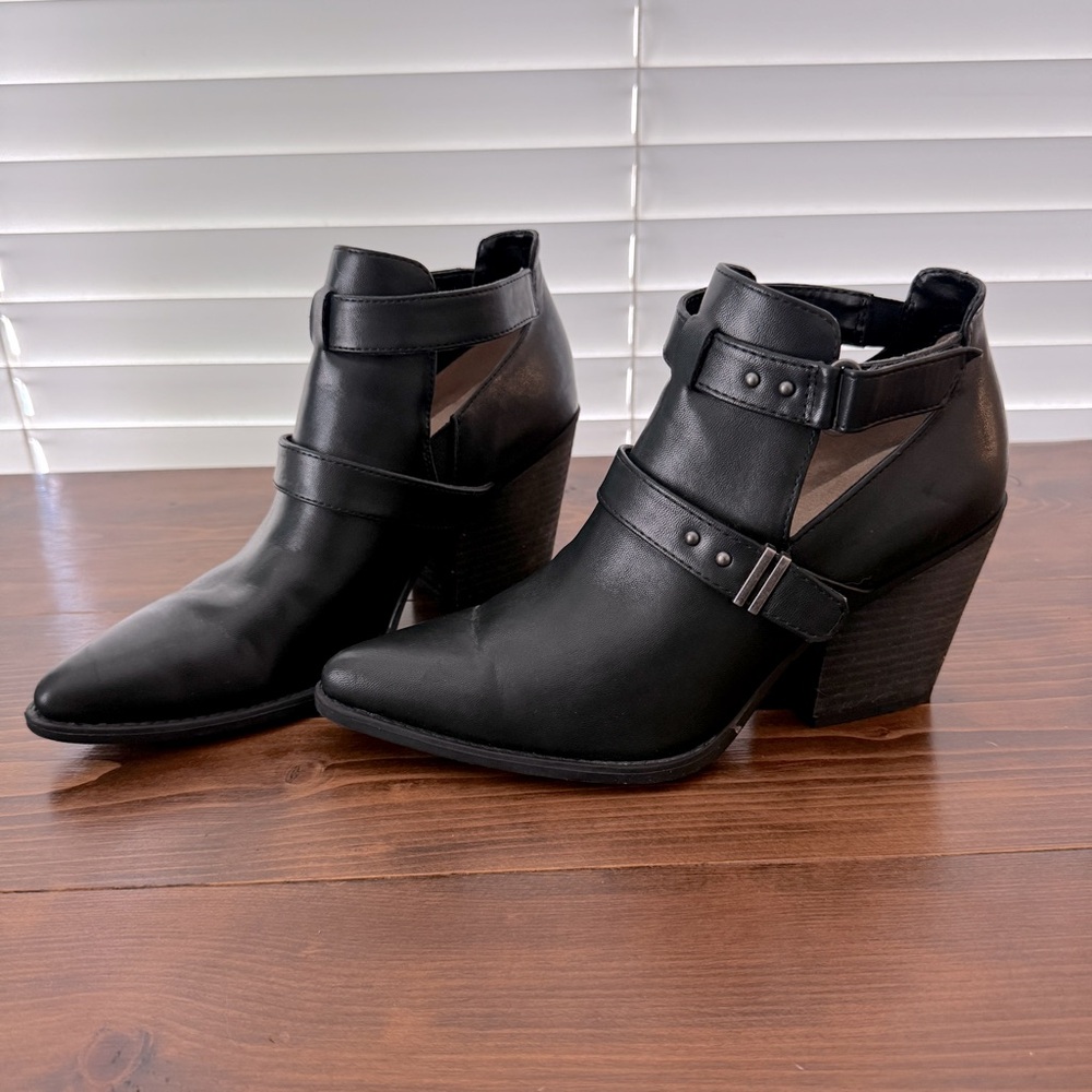 Soul Matcha Black Ankle Boots